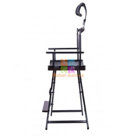 Алюминиевый стул визажиста-бровиста с подголовником KZ