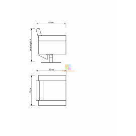 Кресло парикмахерское LONDRA EASY   KZ