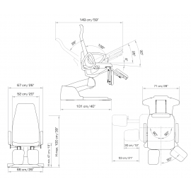 Кресло педикюрное "PODO SLINDER"