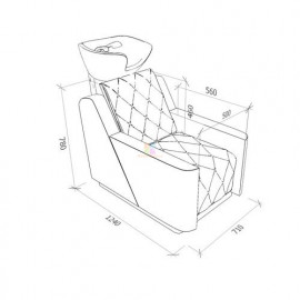 Парикмахерская мойка Manila KZ