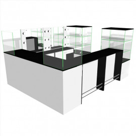 Нейл-Бар из ламината и стекла "N-11"