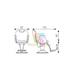 Кресло парикмахерское TATU  KZ