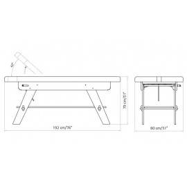 Массажная кушетка "Sowelle"