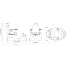 Педикюрный СПА комплекс "PEDI SPA" с гидромассажной ванной