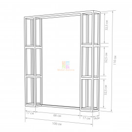 Мужское барбер зеркало Adrian KZ