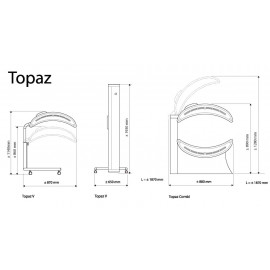 Горизонтальный домашний солярий "HAPRO TOPAZ 12 V"