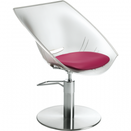 Кресло парикмахерское GINEVRA CONFORT TRANSPARENTE  KZ