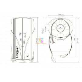 Солярий вертикальный "Luxura V7 48 XL Ultra Intensive"