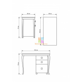 Стол маникюрный Alfa KZ