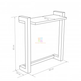 Барбершоп консоль к зеркалу Andres KZ