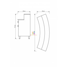 Стойка администратора ресепшн парикмахерский DEGRY