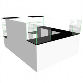 Нейл-Бар из ламината и стекла "N-11"