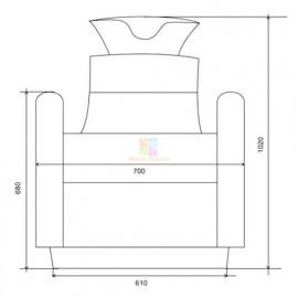 Мужская мойка барбер Boring KZ