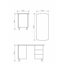 Стол маникюрный Santo KZ