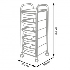 Тележка парикмахерская "М-02 Декор"