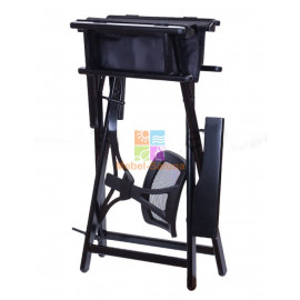 Алюминиевый стул визажиста-бровиста с подголовником KZ