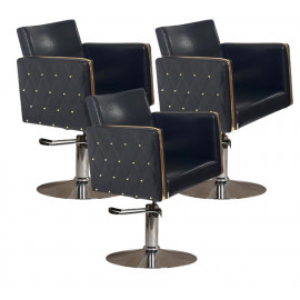 Парикмахерское кресло "Голдиум Блэк Д"