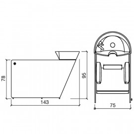 Мойка парикмахерская "VA PENSIERO ELECTRA SKAI"