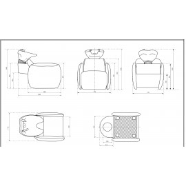 Парикмахерская мойка "PUNTO"