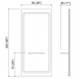 Зеркало парикмахерское "ATMOSPHERE"