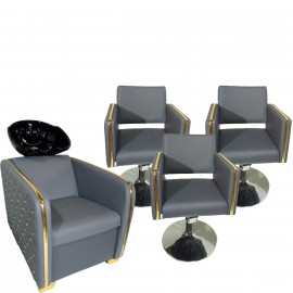 Парикмахерская мойка "Платинум" Gray