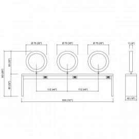 Зеркало парикмахерское "Triobert"