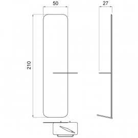 Зеркало парикмахерское "Light Eco"