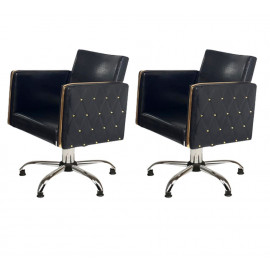 Парикмахерский комплект кресел "Голдиум Блэк П"