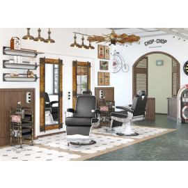 Зеркало барбершоп "Мичиган"