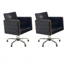 Парикмахерский комплект кресел "Голдиум Блэк П"