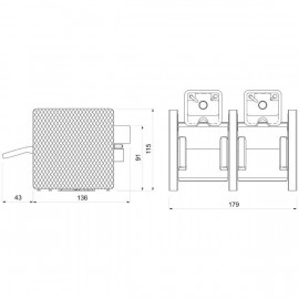 Парикмахерская мойка "VIP LOUNGE 2P"