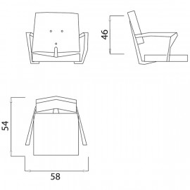 Кресло парикмахерское "ACRILIA"