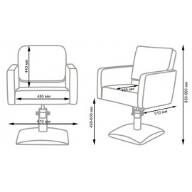 Парикмахерское кресло "Одри Декор"