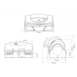 Горизонтальный солярий "Luxura X7 42 SLI INTELLIGENT"