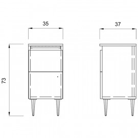 Тумба "STYLING CABINET 73"