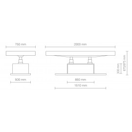 Массажная кушетка "The Clair" with armrests