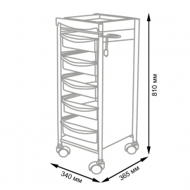 Тележка парикмахерская М-04 KZ