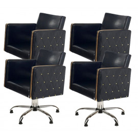 Парикмахерский комплект кресел "Голдиум Блэк П"