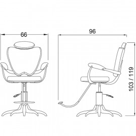 Кресло парикмахерское "Mr Ray"